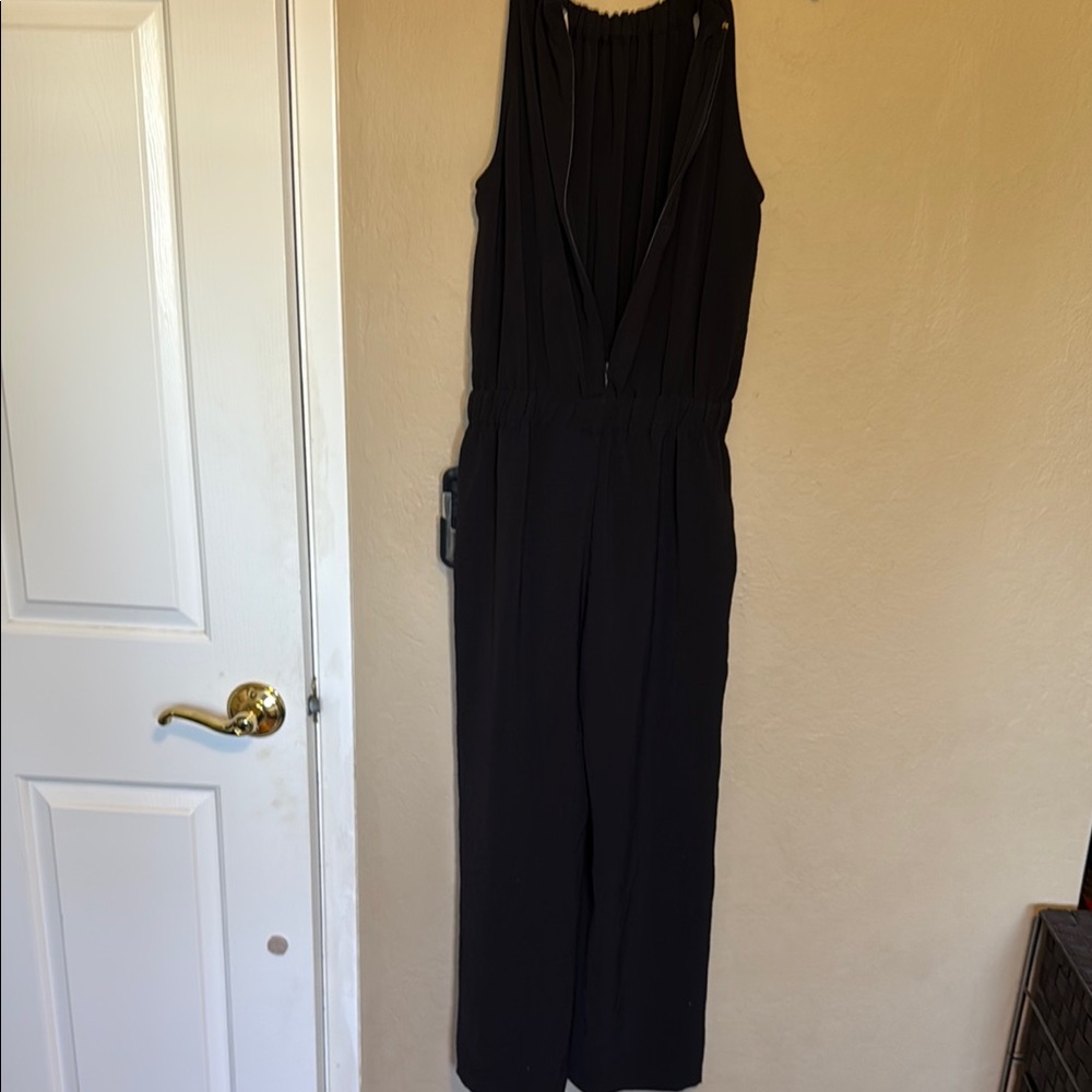 Michael Kors Women’s Black Halter Jumpsuit cropped wide leg size XS - Picture 11 of 16